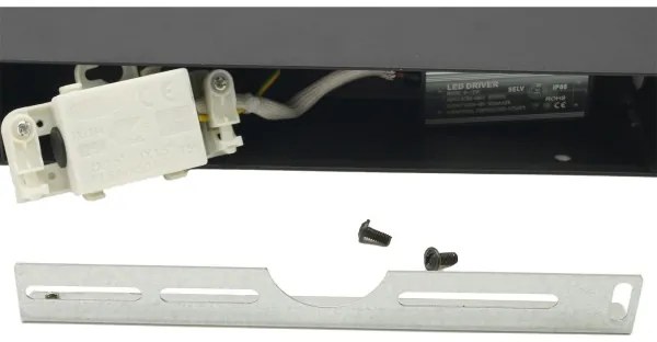 Aplică LED de exterior 2xLED/4W/230V IP54 30 cm negru