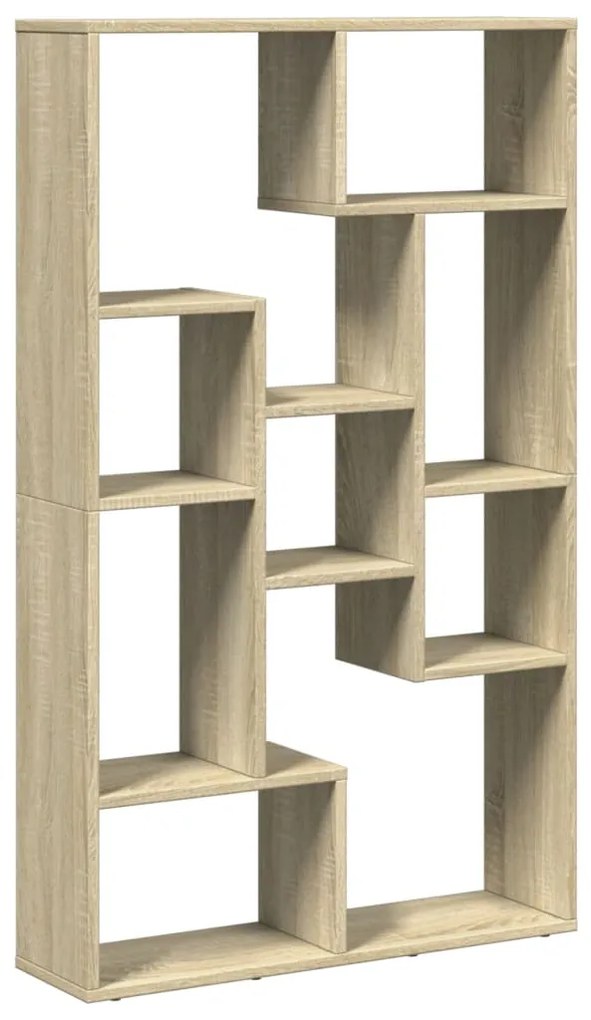 858158 vidaXL Bibliotecă, stejar sonoma, 72x20x120 cm, lemn prelucrat