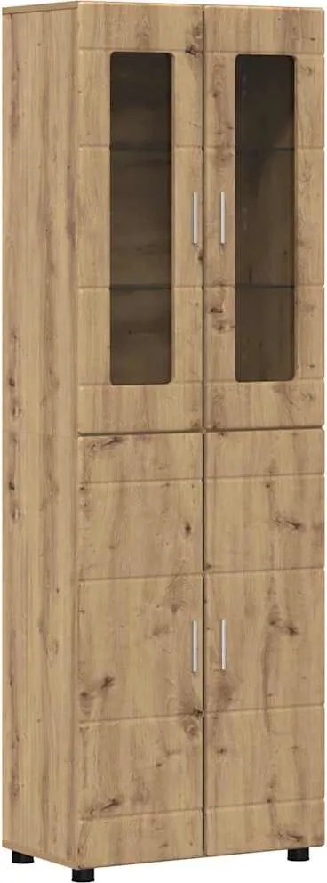 vidaXL Bufet FLORIN Stejar Artizanal 60 x 35 x 182 cm Lemn compozit