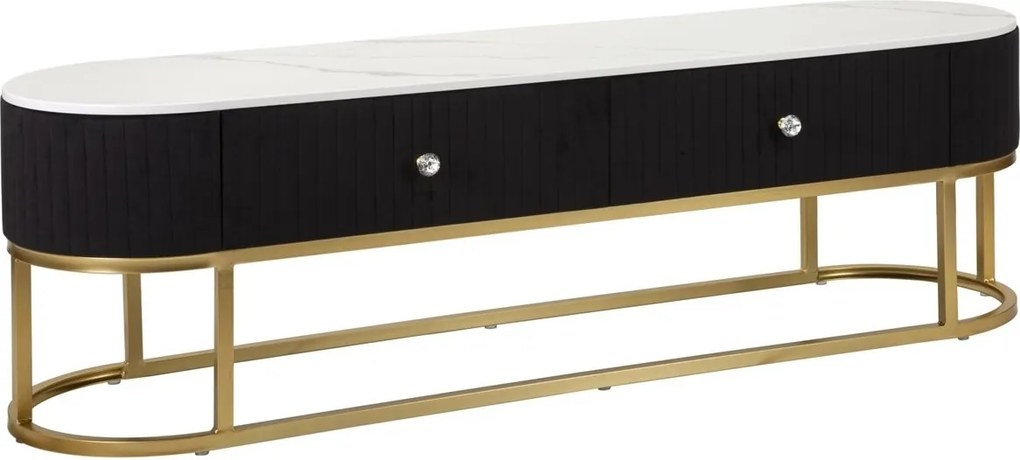 Comoda TV Montpellier, Mauro Ferretti, 150x42x45 cm, fier, multicolor