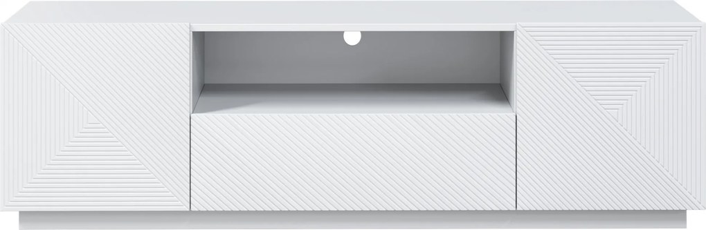 Comodă TV Asha 167 cm cu sertare - alb mat