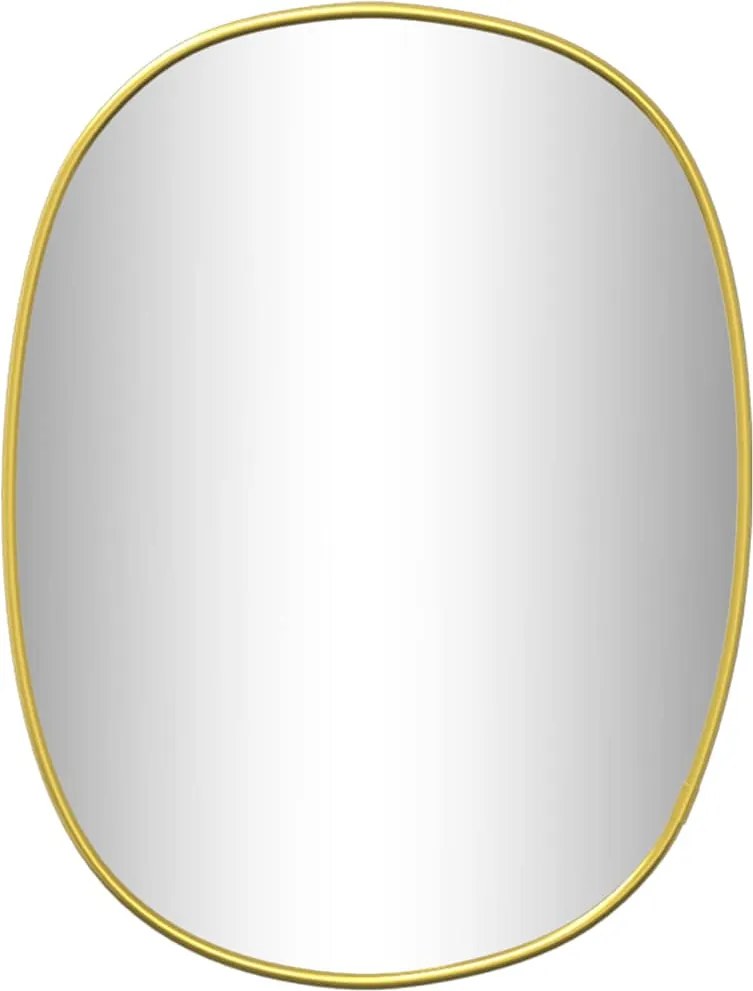 vidaXL Oglindă de perete, auriu, 30x25 cm