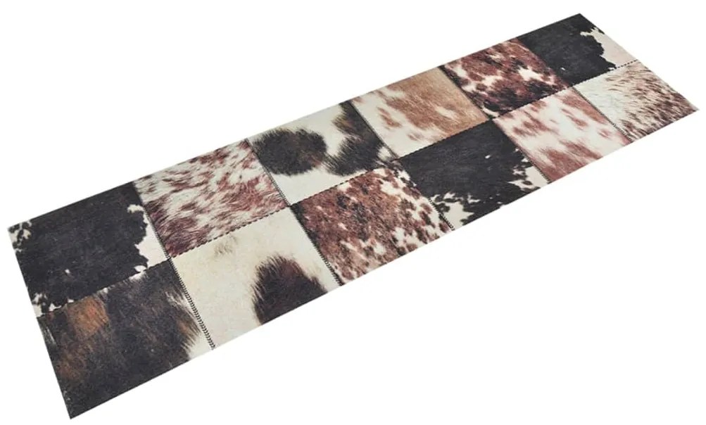 vidaXL Covor de bucătărie lavabil Animal Skin, 45x150 cm, catifea