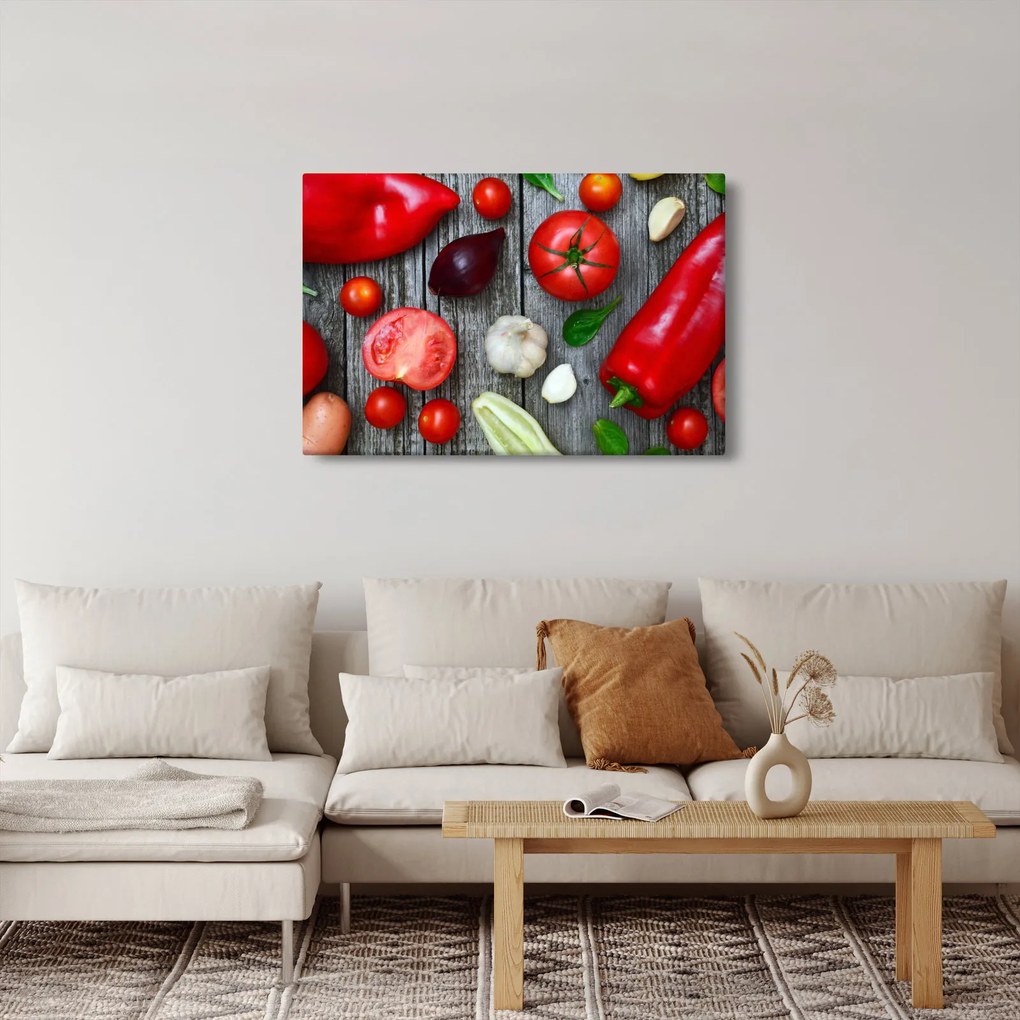 Tablou cu legume (90x60 cm)