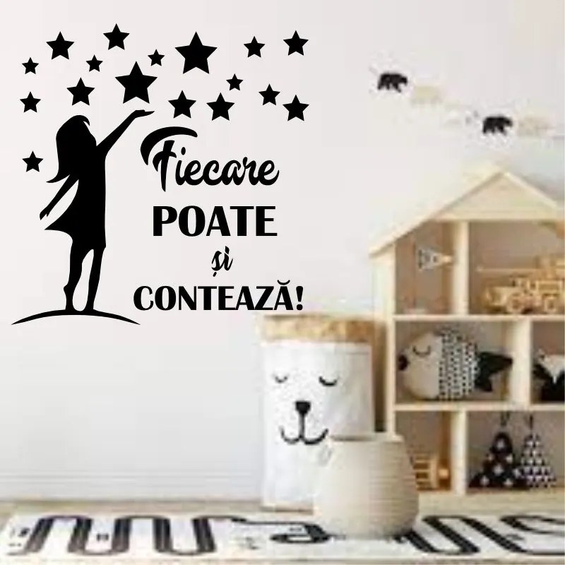 Sticker perete Fiecare poate