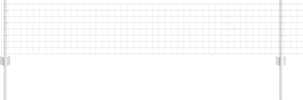 vidaXL Gard cu Stâlp Argintiu 0,4 x 10 m Oțel