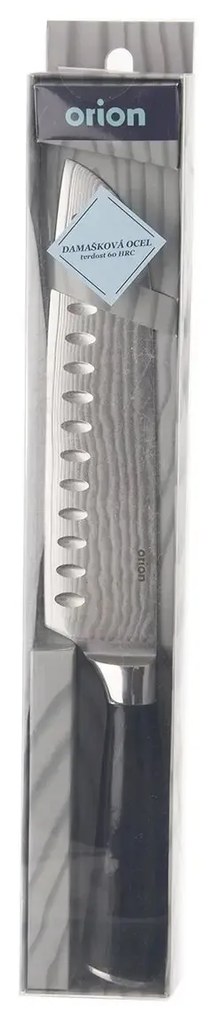 Cuțit de bucătărie santoku Orion, din oțel damasc, 18,5 cm