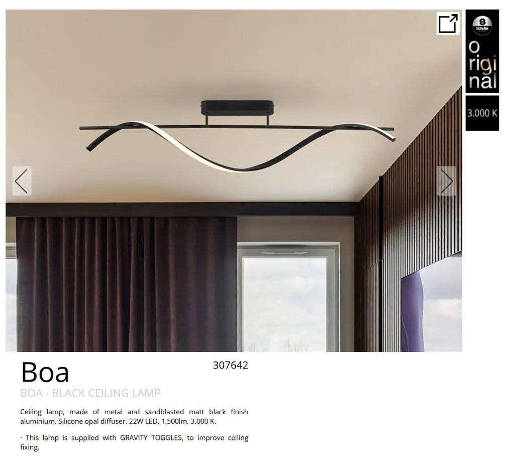 Lustra LED aplicata design modern Boa
