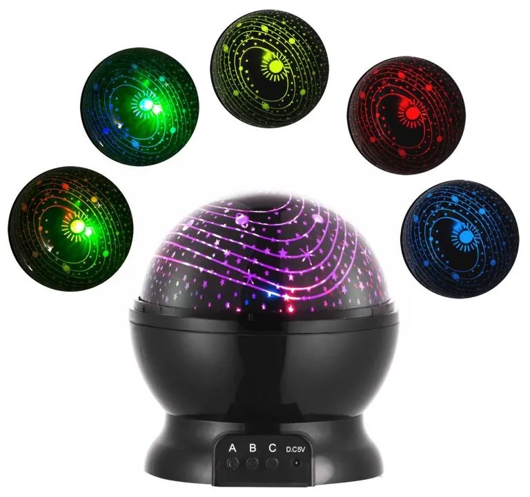 Proiector pentru cerul de noapte cu LED-uri -Black Edition