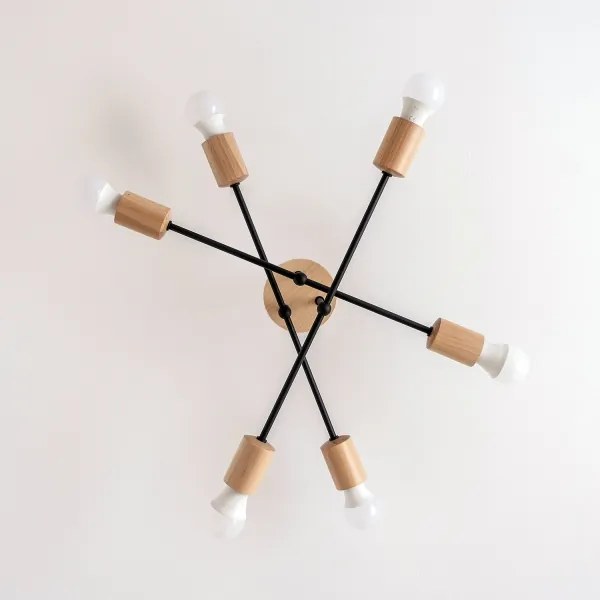 Lustră aplicată CAMBRIDGE 6xE27/15W/230V, pin