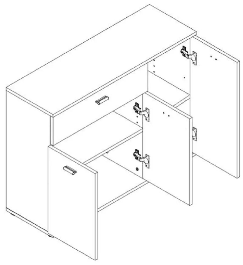 Comoda, fag, NENA NEW TYP 3