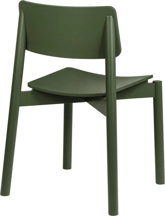 Scaun de dining verde stivuibil Wem – noo.ma