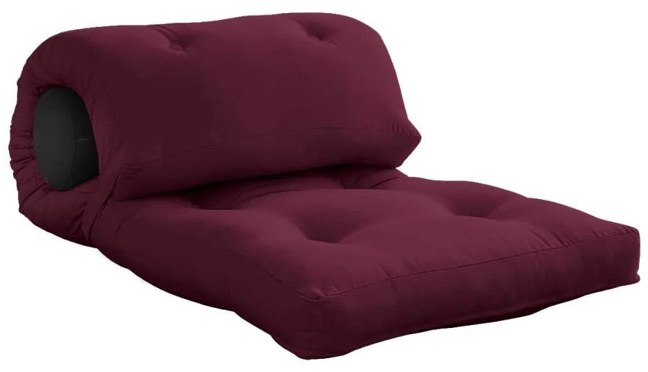 Saltea futon burgundy 70x200 cm Wrap Bordeaux/Dark Grey – Karup Design