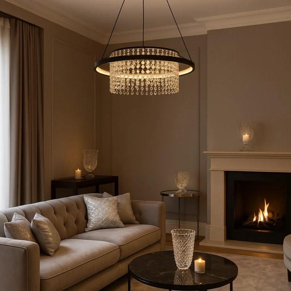 Lustra LED suspendata design elegant Maribell