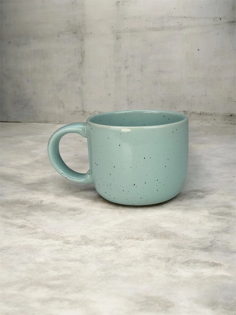 Cana cafea, Artizan Mineral Azur, glazura lucioasa, 400ml