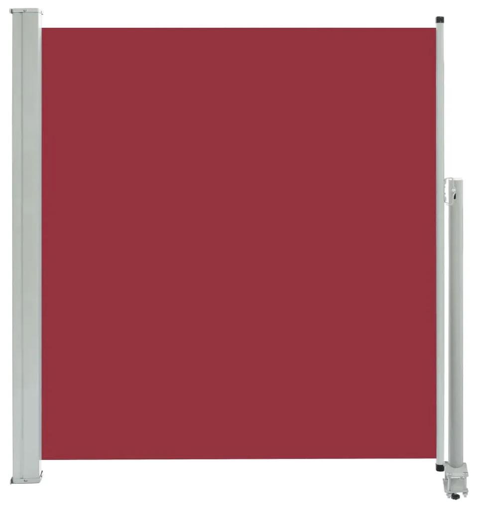 Copertina laterala retractabila de terasa, rosu, 140 x 300 cm Rosu, 140 x 300 cm