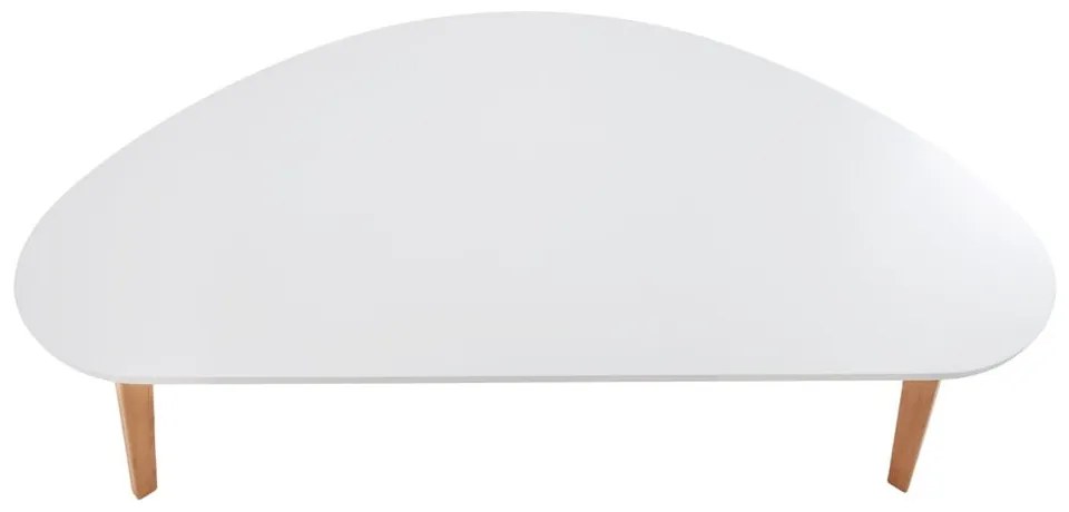 Masă de cafea Bonami Essentials Skandinavian, lungime 120 cm, alb