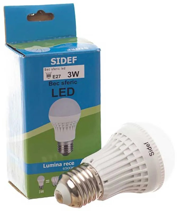 Bec sferic LED, 3w, e27, lc