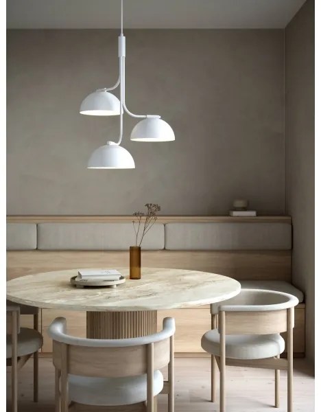 Lustră pe cablu DFTP by Nordlux TULLIO 3xE14/25W/230V alb