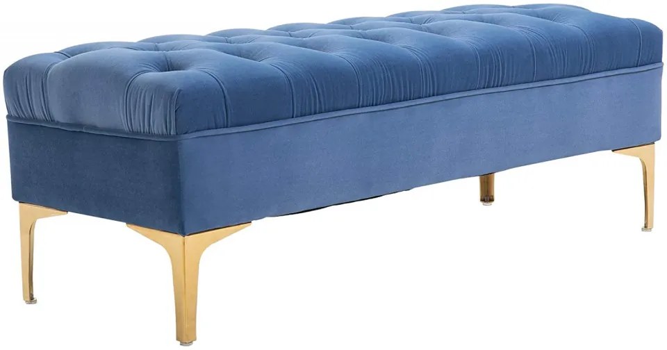 BAAL202 - Bancuta 118 cm, Canapea, sofa, bancheta, banca living, dormitor, hol - Albastru