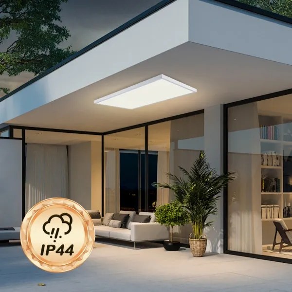 Brilagi - Plafonieră LED pentru baie FRAME LED/96W/230V 120x60 cm IP44 albă