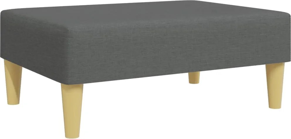vidaXL Taburet, gri închis, 77x55x31 cm, material textil