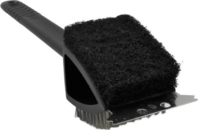 Perie profesională pentru curățarea grătarului, 3în1, cu mâner ergonomic, cap multifuncțional, BBQ