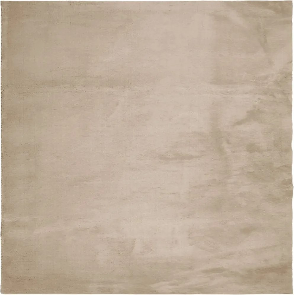 vidaXL Covor HUARTE, fir scurt, moale și lavabil, nisipiu, 240x240 cm