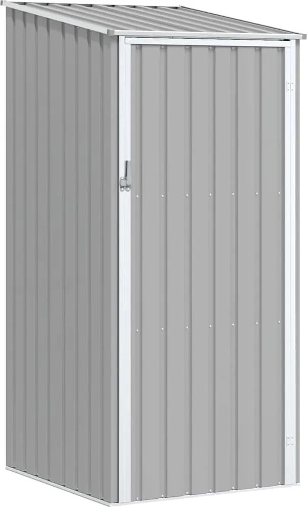 vidaXL Șopron de grădină, gri, 87 x 98 x 159 cm, oțel galvanizat