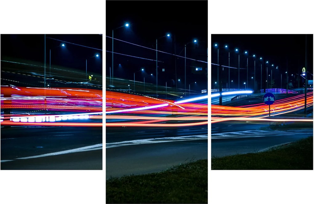 Tabloul orașului nocturn (90x60 cm)