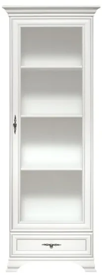 Vitrina Idento, 1 Usa 1 Sertar, H 210 CM, MDF Alb Alpin
