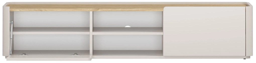 Comodă TV cu sertar Elivo 170 cm - cașmir / stejar uleiat