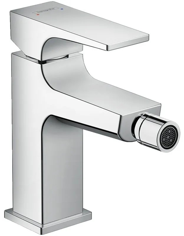 Baterie bideu cu ventil click-clack, Hansgrohe, Metropol, crom