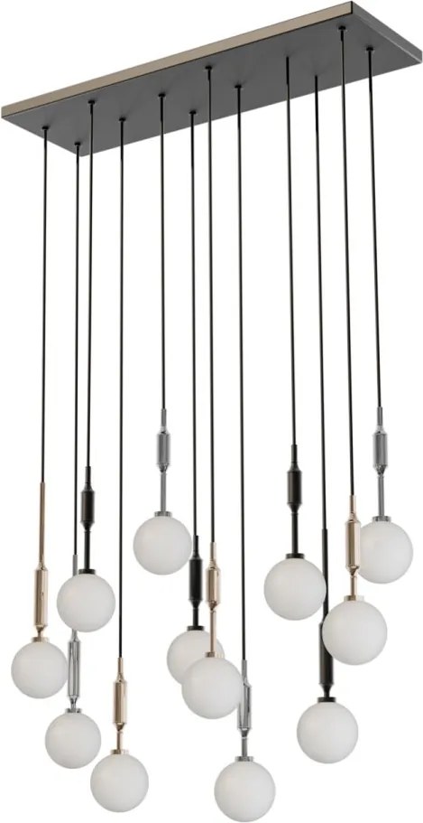 Lustra cu 12 pendule Ero XII Multicolor 80x25