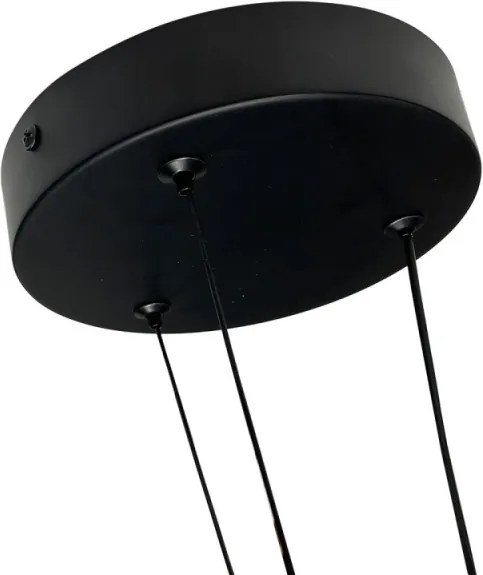 Lustră LED suspendată pe cablu TRIANGLE LED/40W/230V 3000/4000/6000K Ø 60 cm, negru