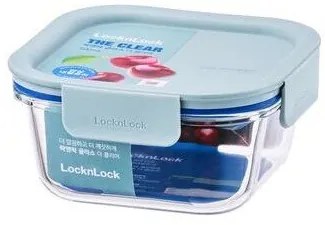 Recipient pătrat de sticlă LOCKnLOCK CLEAR, 500 ml , mentă, 500 ml