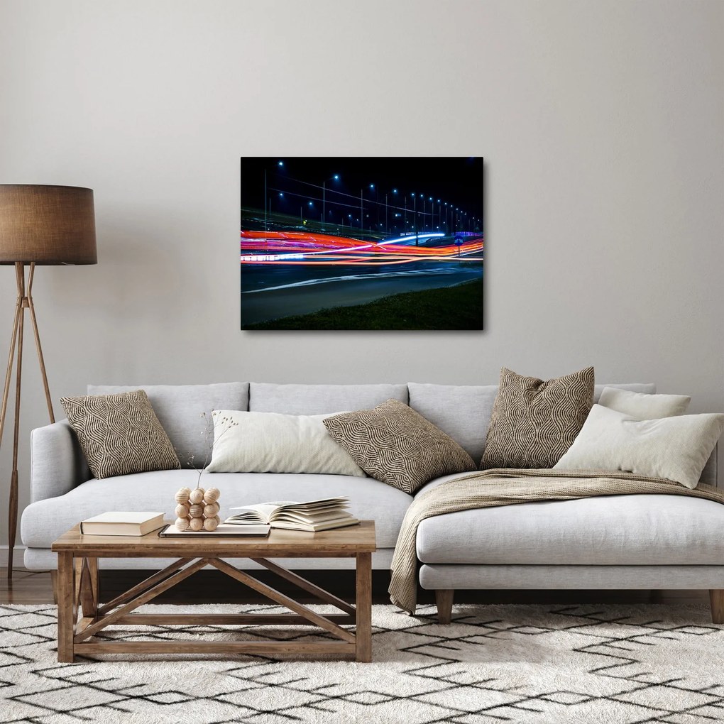 Tabloul orașului nocturn (70x50 cm)