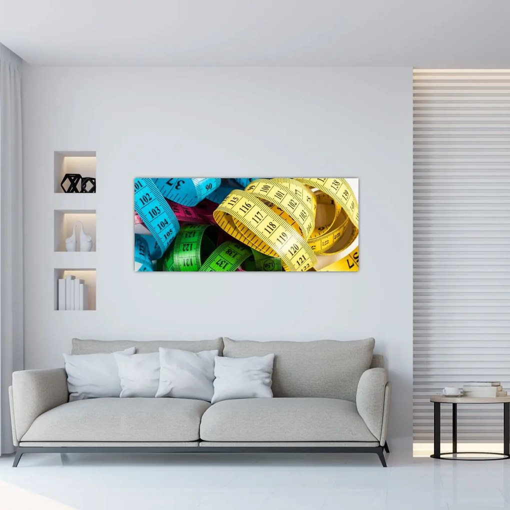 Tablou cu metri colorați (120x50 cm)