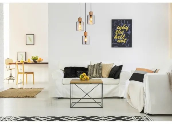 Globo 15768-3H - Lustră suspendată pe cablu ALEIDIS 3xE27/25W/230V, Ø 30 cm