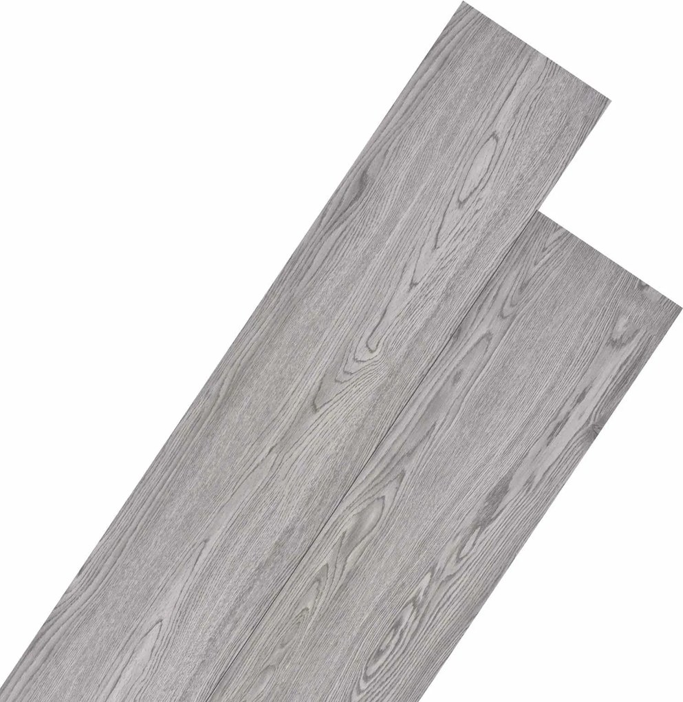 vidaXL Plăci de Pardoseală 18 pcs Gri închis 5,26 m² PVC