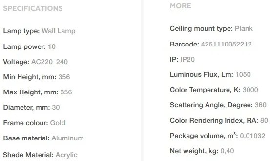 Aplica de perete LED design high-tech minimalist Axis