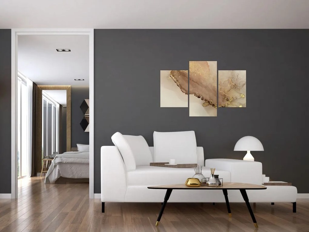 Tablou - Sclipici auriu (90x60 cm)