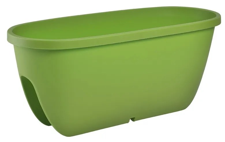 Ghiveci de agățat pe balcon  Balconia OVI, verde, diam. 60 cm, diam. 60 cm