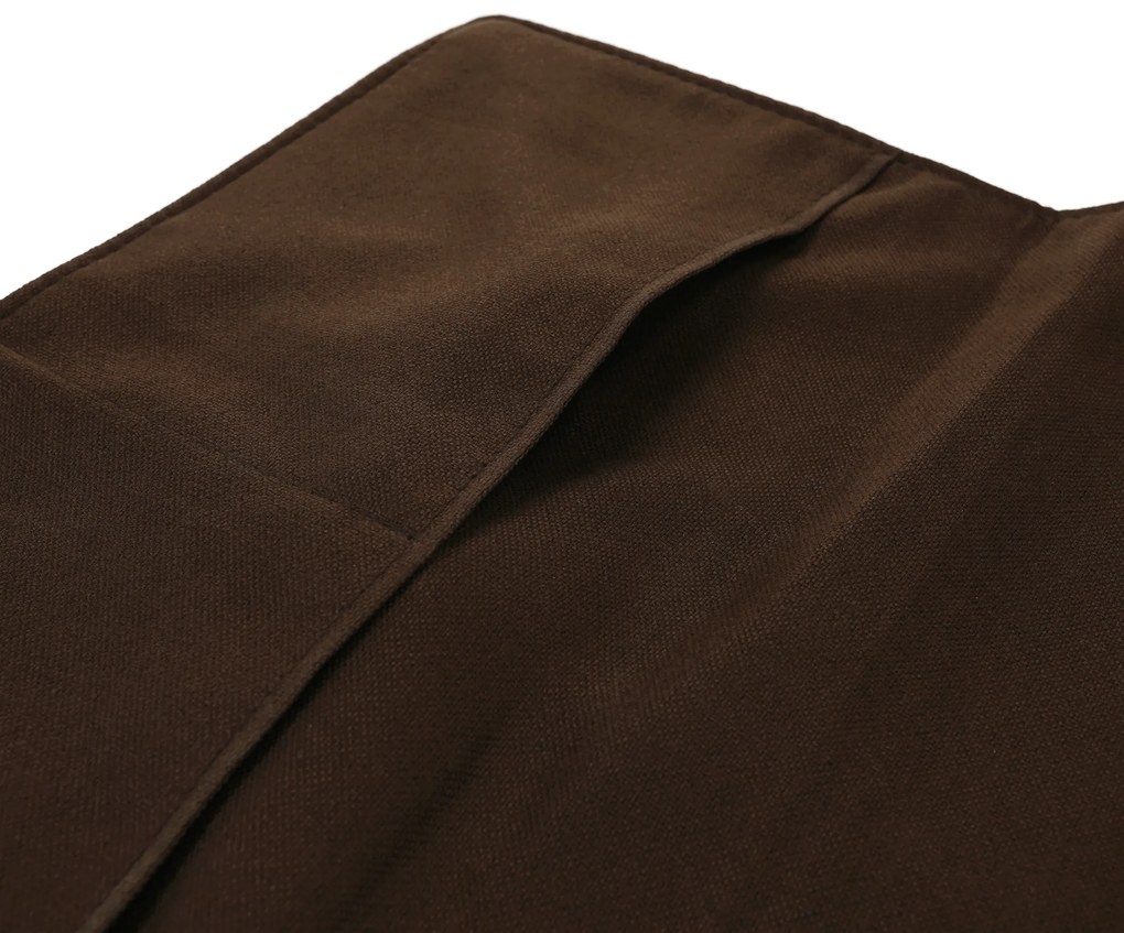 Canapea complet tapiţată cu 4 locuri, piele / piele ecologică maro auriu, LINSY