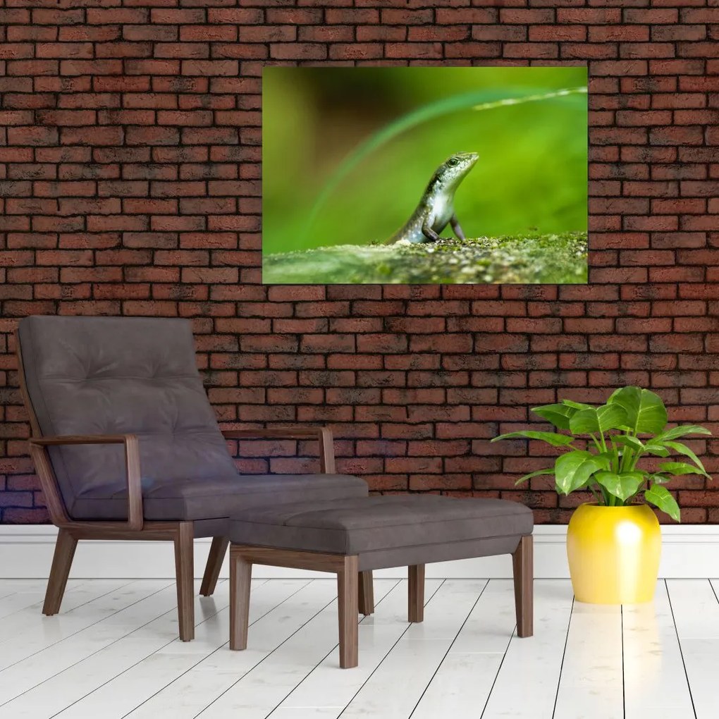 Tablou cu șopârlă (90x60 cm)