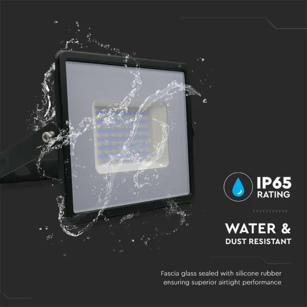 Proiector LED/50W/230V 4000K IP65 negru