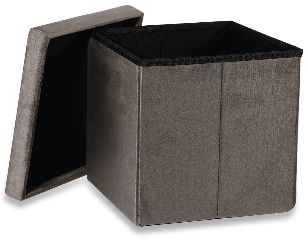 Taburet pliabil maro CUBEXO VELVET M