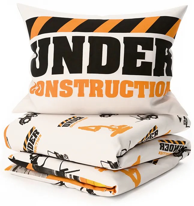 Lenjerie de pat din bumbac luminiscente BAGR portocalie Dimensiune lenjerie de pat: 70 x 90 cm | 140 x 200 cm