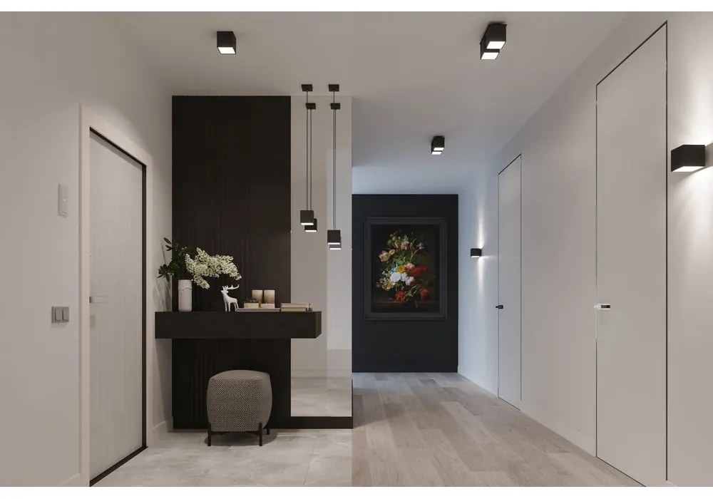 Aplică Sollux Geo, negru