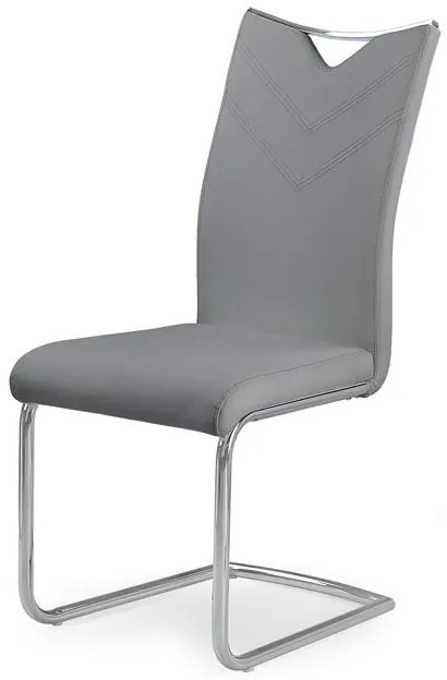 Scaun K224 piele ecologica gri